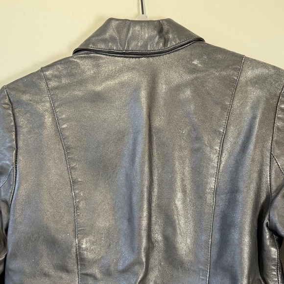 Style & Co. Women's Sleek Black Leather Jacket - Picture 8 of 9